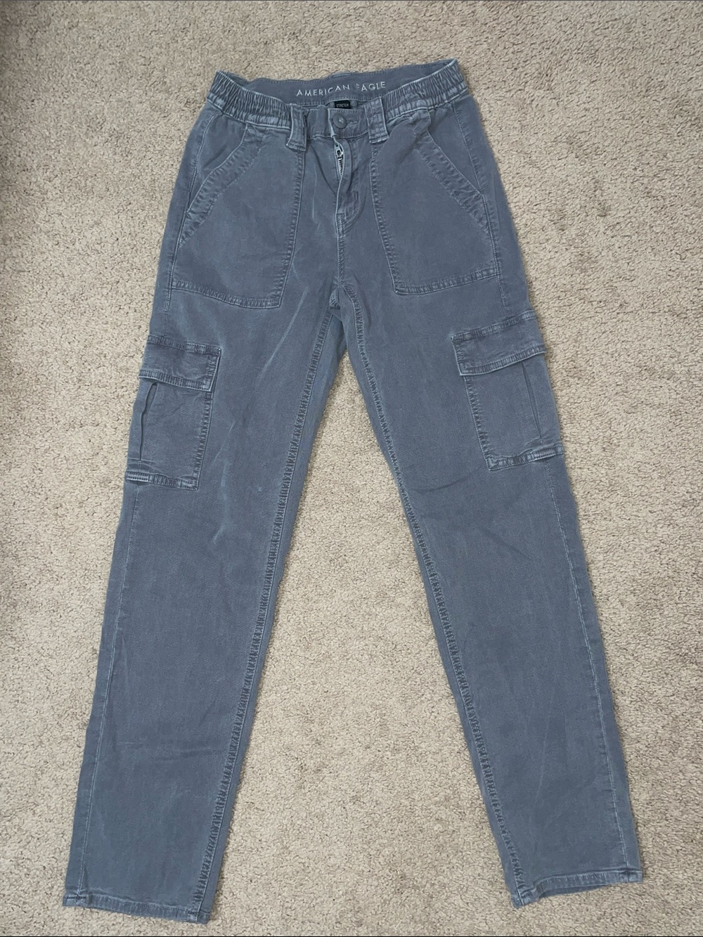 American Eagle Slate Gray Utility Joggers